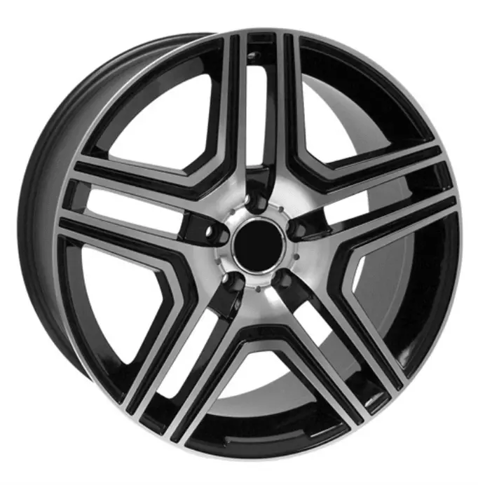 Replica For Mercedes 666 Black Polish 18*8.5 1