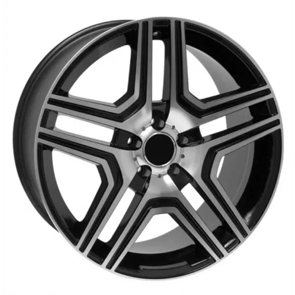 Replica For Mercedes 666 Black Polish 22*10 1