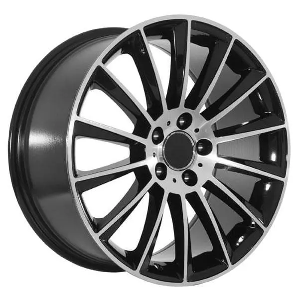 Replica For Mercedes 911 Black Polish 17*7.5 1