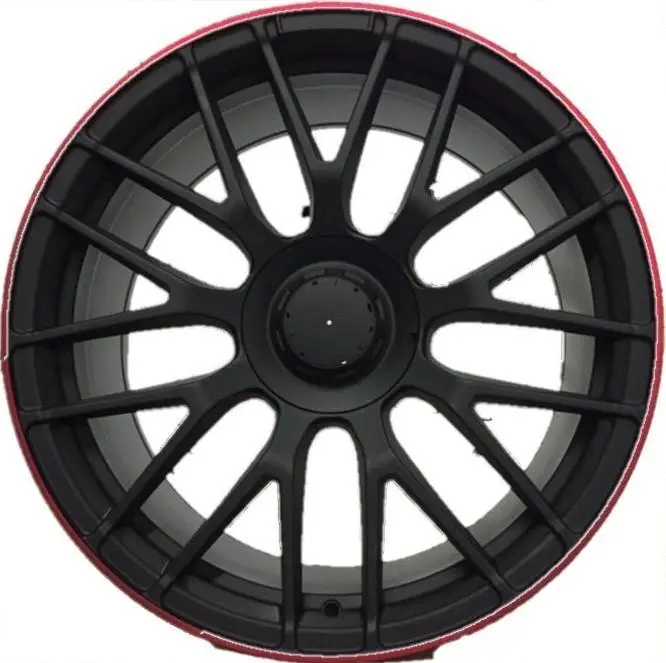 Replica For Mercedes 912 Gloss Black Red Edge 19*8.5 1