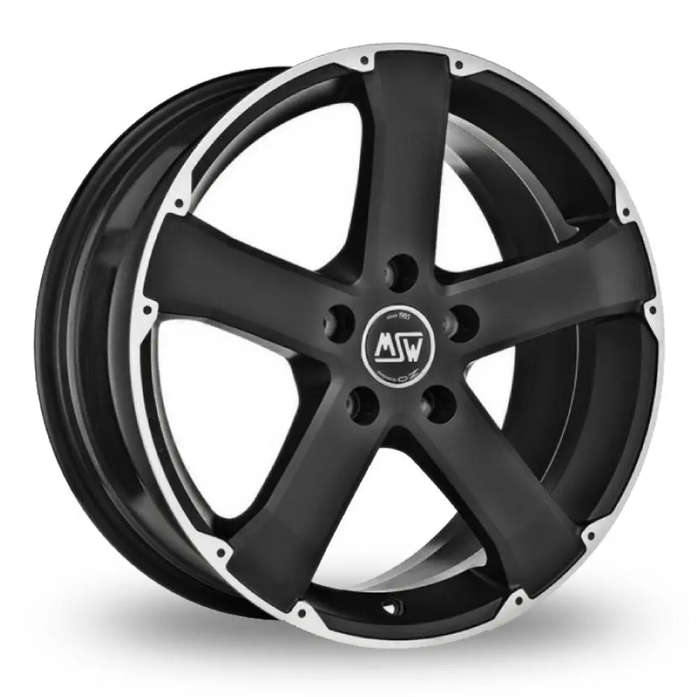 Msw Wheels Msw 45 17*8 Matt Black Full Polished 1