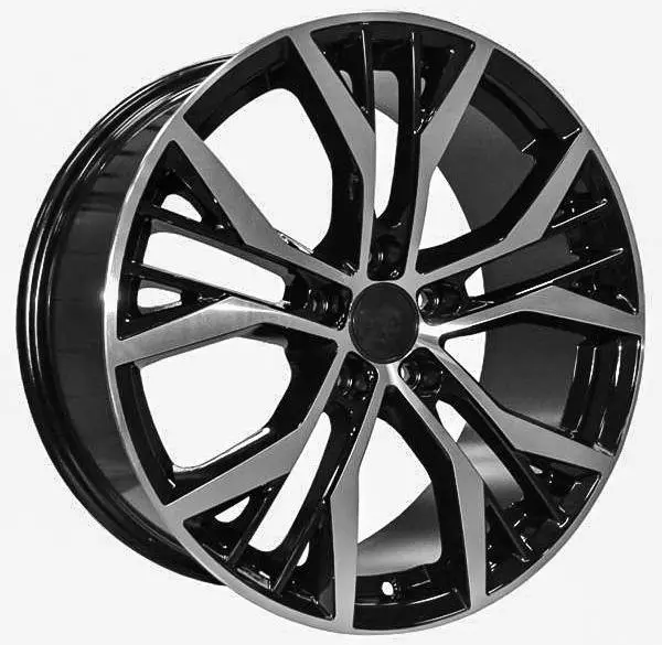 Replica For Vw  Seat Black Polish 5436 17*7.5 1