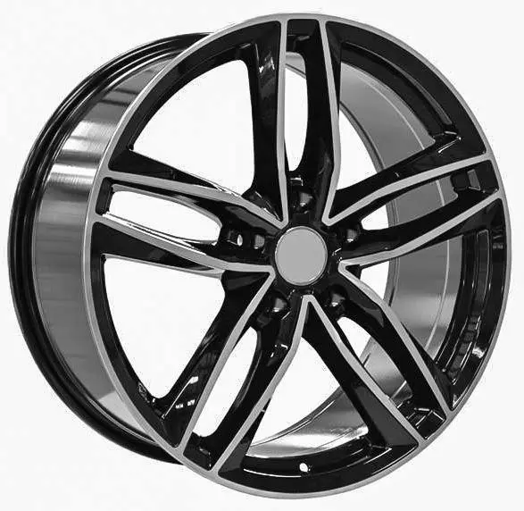 Replica For Audi 1196 Black Polish 19*8.5 1