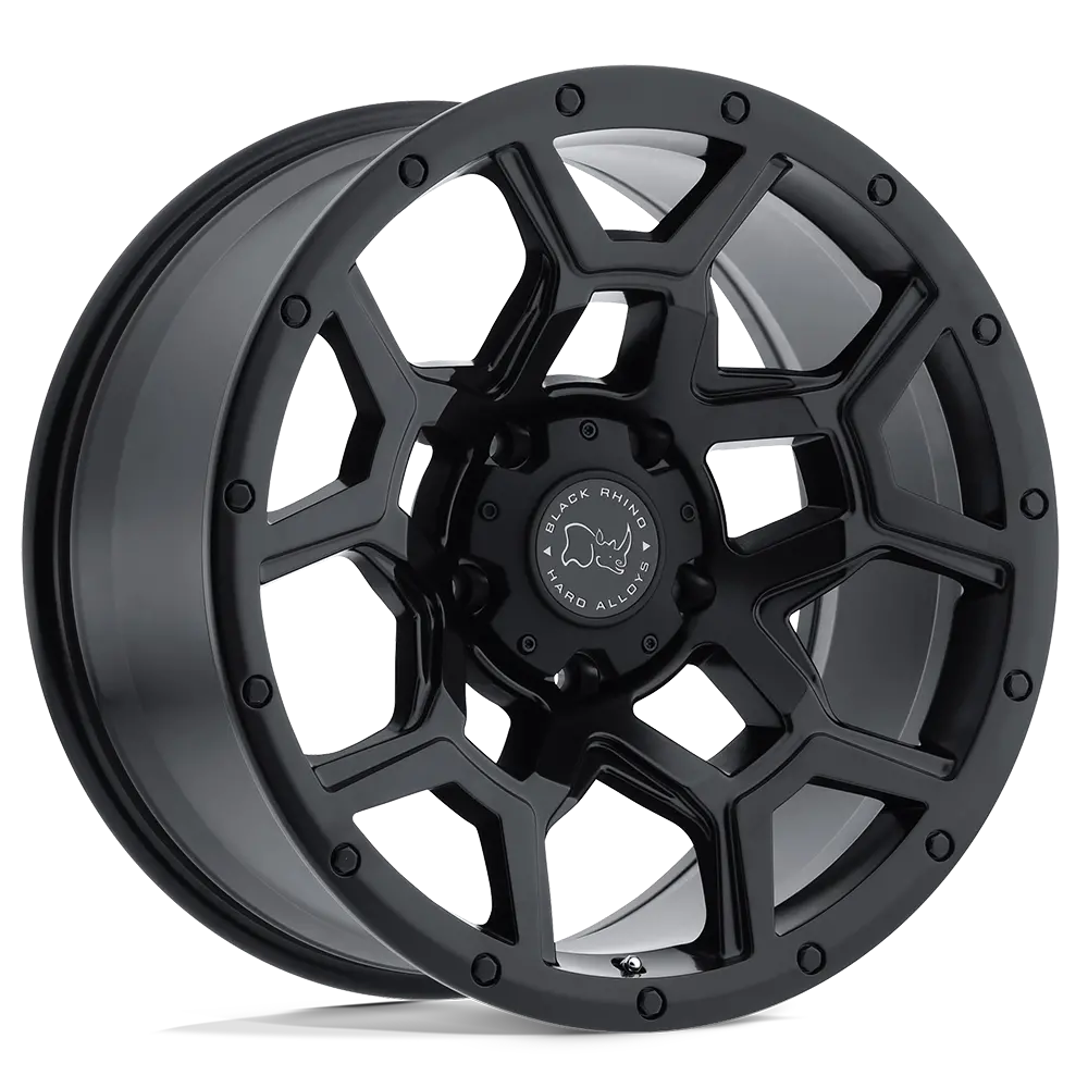 17x8 Matte Black Black Rhino Alloy Wheel – 35mm Offset