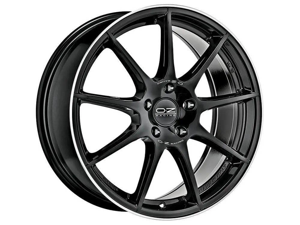 Oz Veloce Gt 17*7,5 Gloss Black Diamond Lip 1