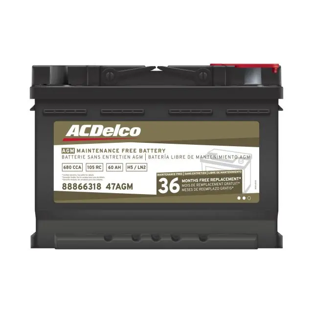 Acdelco 47Agm Agm Battery | Bci Group 47 Oem Replacement 1