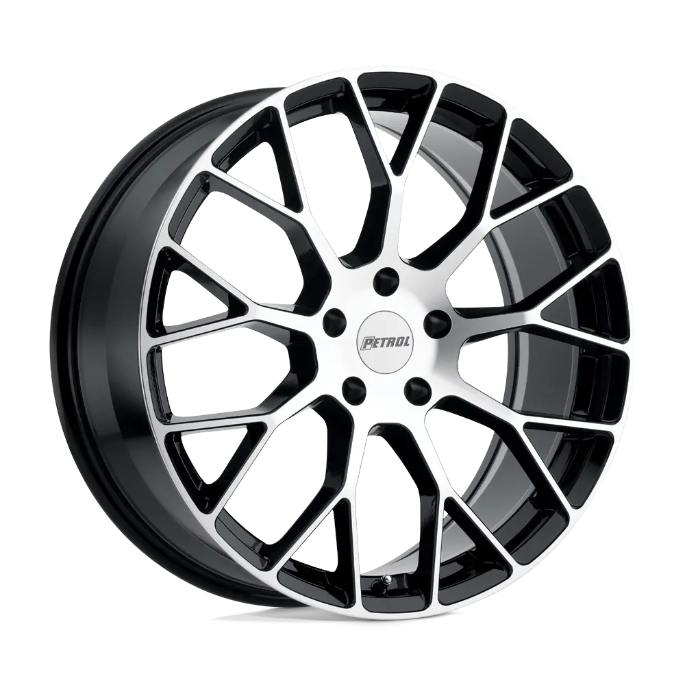 20x8.5-Inch Gloss Black Alloy Wheel with Machined Face and 40mm Offset
