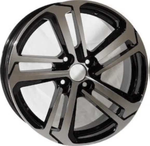 Replica For Citroen Peugeot 5447 Black Polish 16*6.5 1