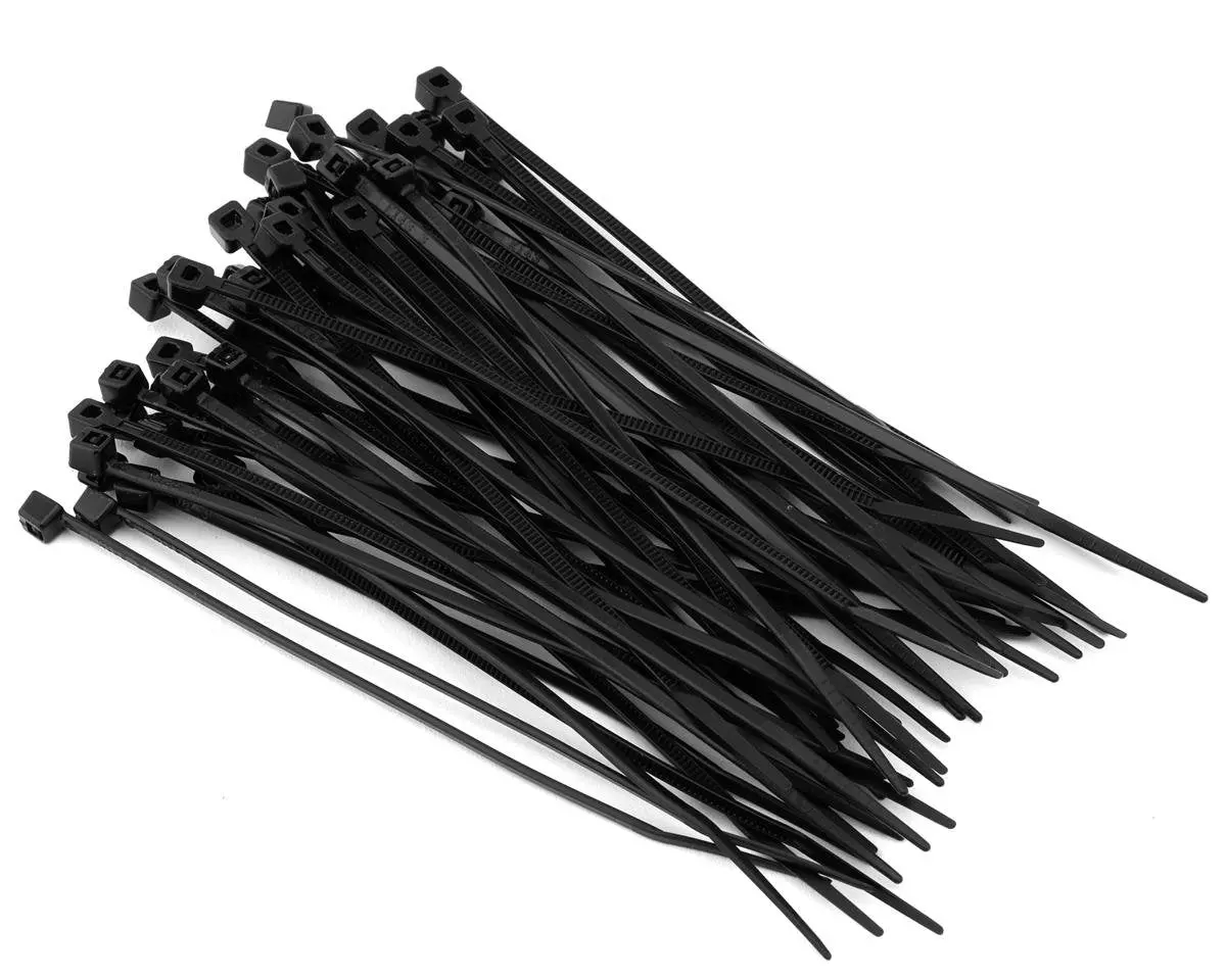 Protek Rc 2X100mm Zip Ties (Black) (50Pcs) Ptk-1419 1
