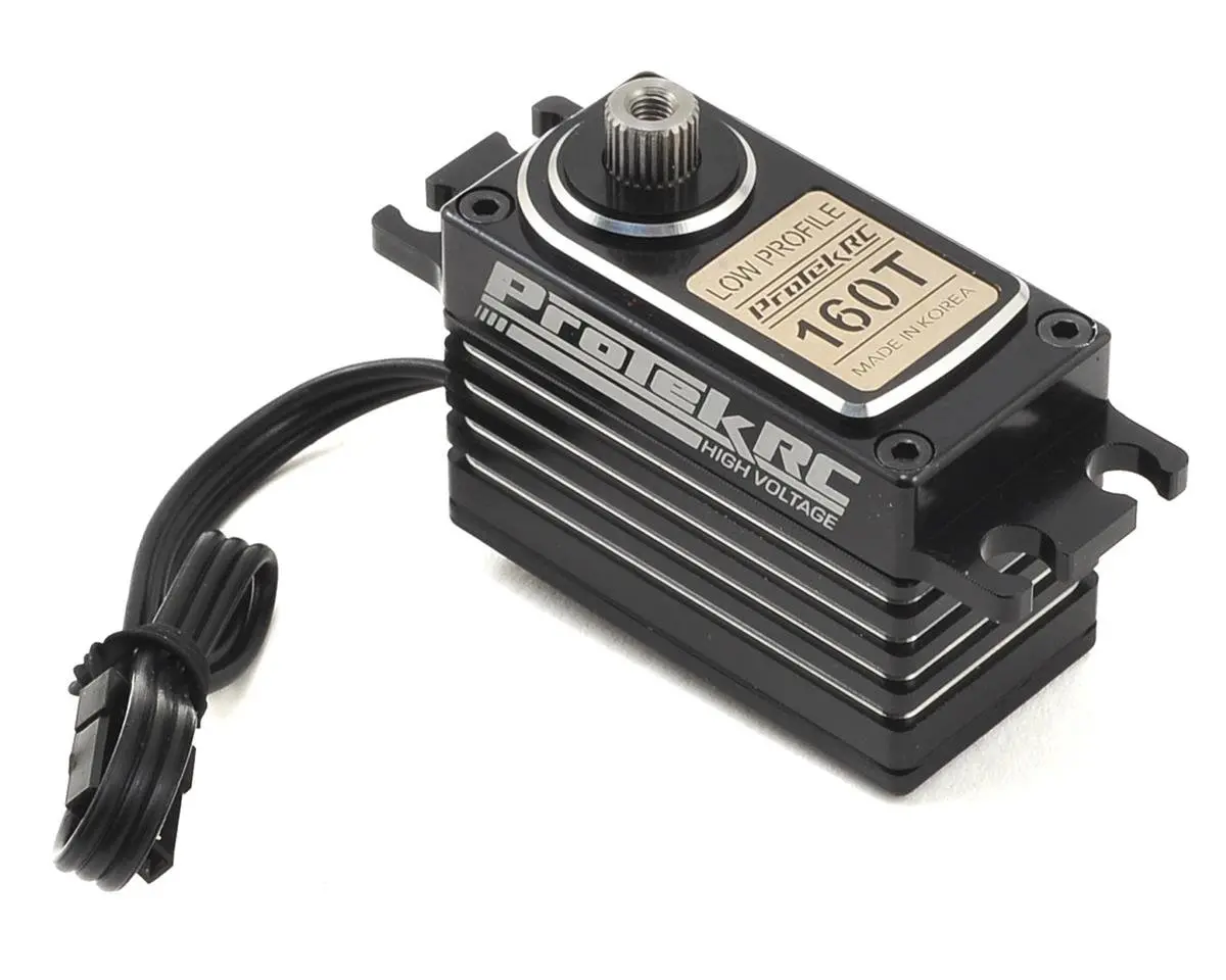 Protek Rc 160T Low Profile High Torque Metal Gear Servo High Voltage/Metal Case Ptk-160T 1
