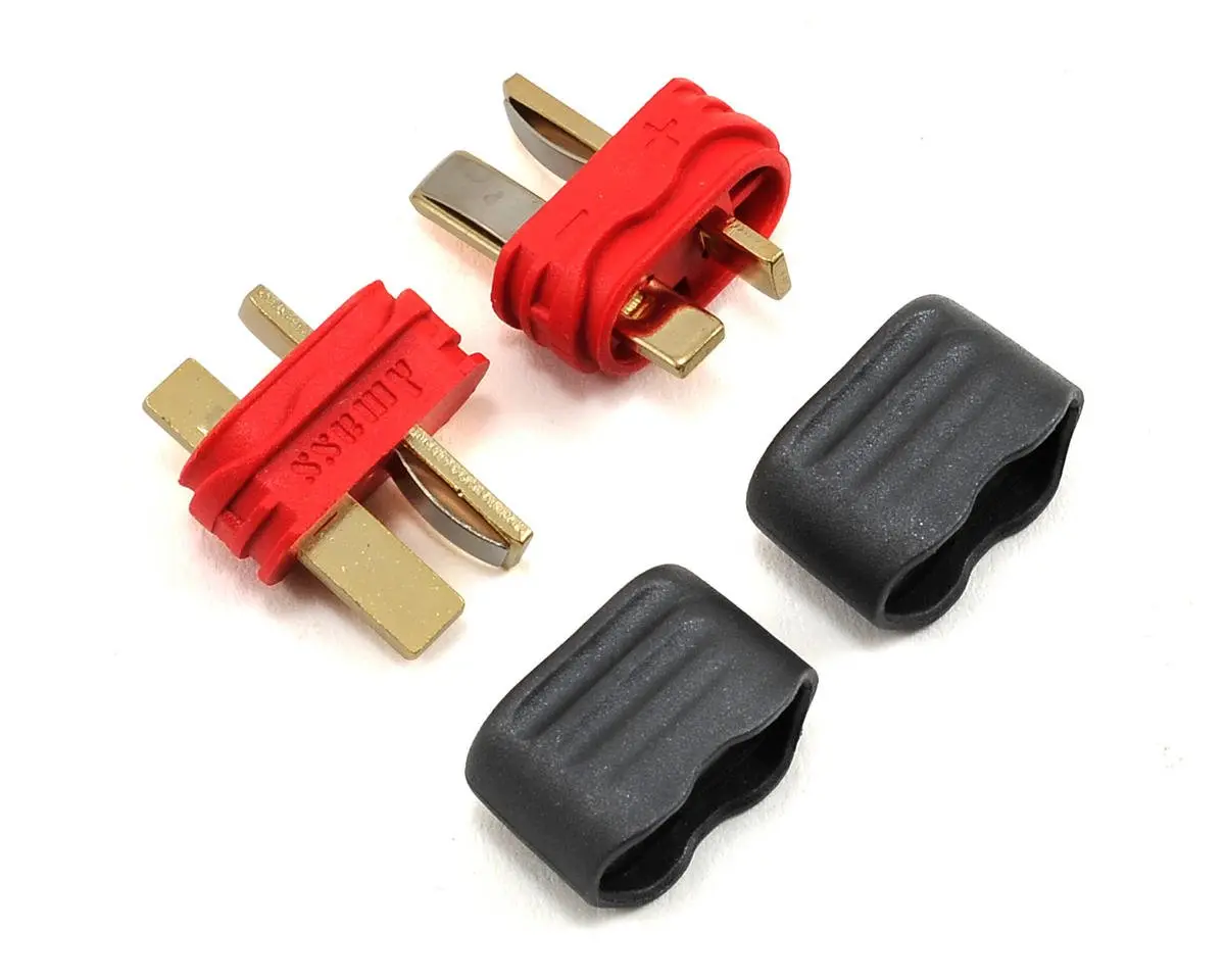 Protek Rc Sheathed T-Style Plug (2 Male) Ptk5042 1