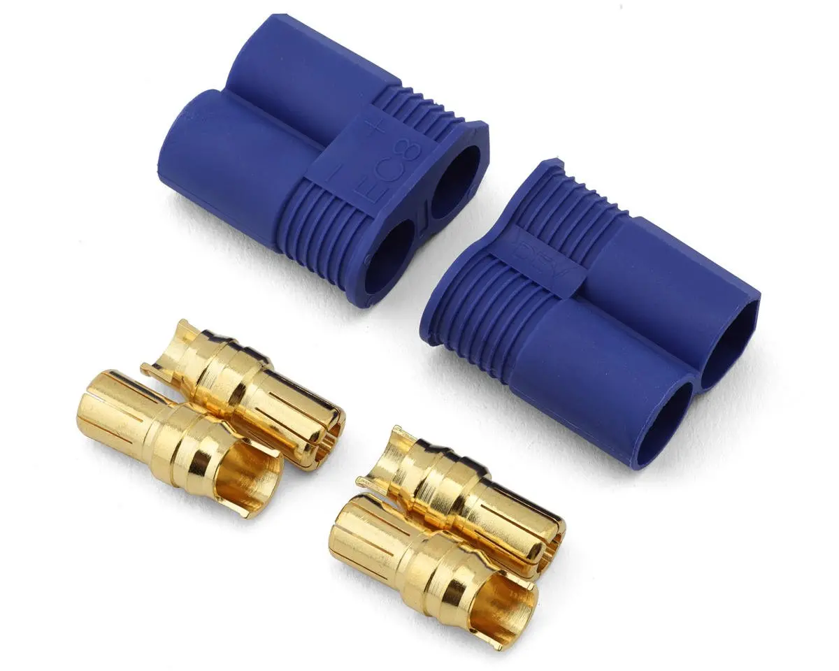 Protek Rc Ec8 Connector (2 Male) Ptk-5074 1