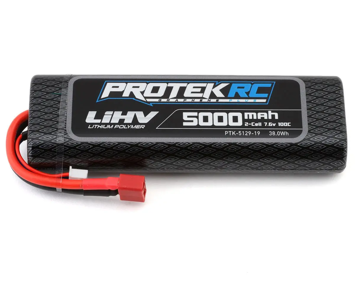 Protek Rc 2S 100C Si-Graphene + Hv Lipo Stick Pack Tcs Battery (7.6V/5000Mah) Ptk-5129-19 1