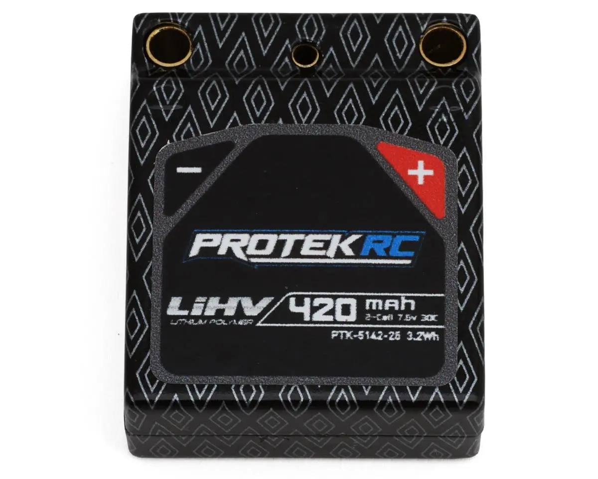 Protek Rc 2S 30C Hv Hardcase Lipo Battery For Losi® Micro-B (7.6V/420Mah) Ptk-5142-25 1