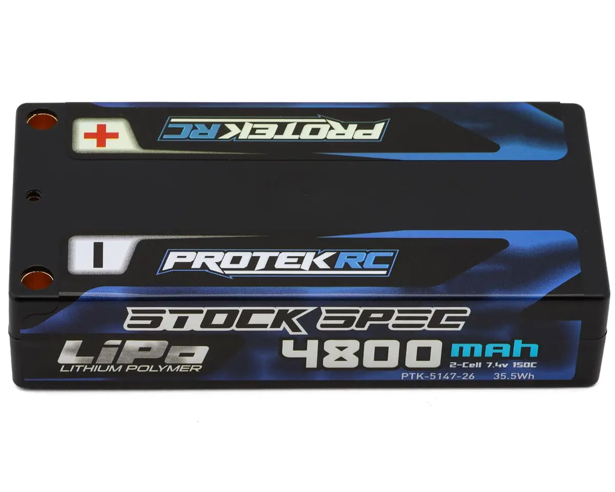 Protek Rc 2S 150C Low Ir Si-G "Stock Spec" Lcg Shorty Lipo Battery Ptk-5147-26 1