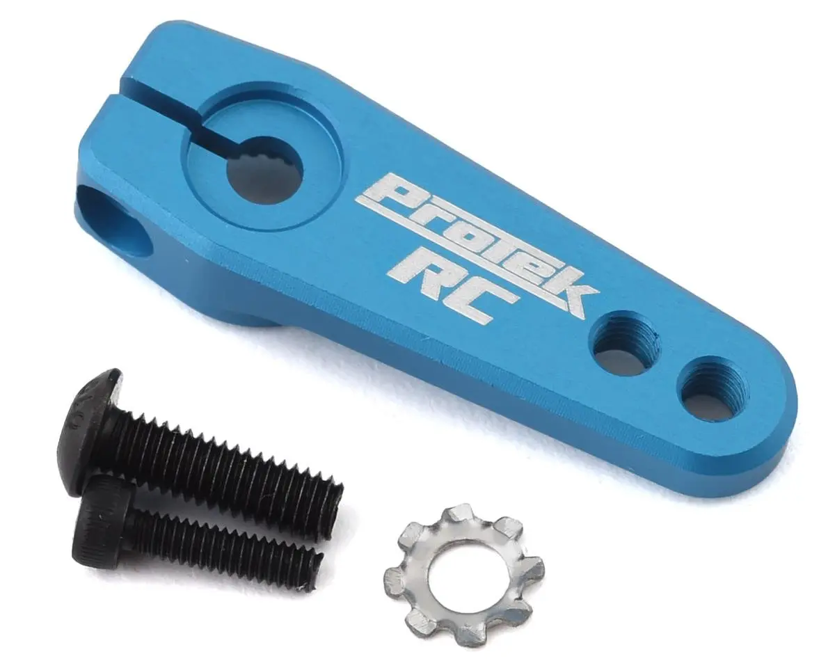 Protek Rc Aluminum Flat Clamping Servo Horn (Blue) (25T-Protek) Ptk-7823 1