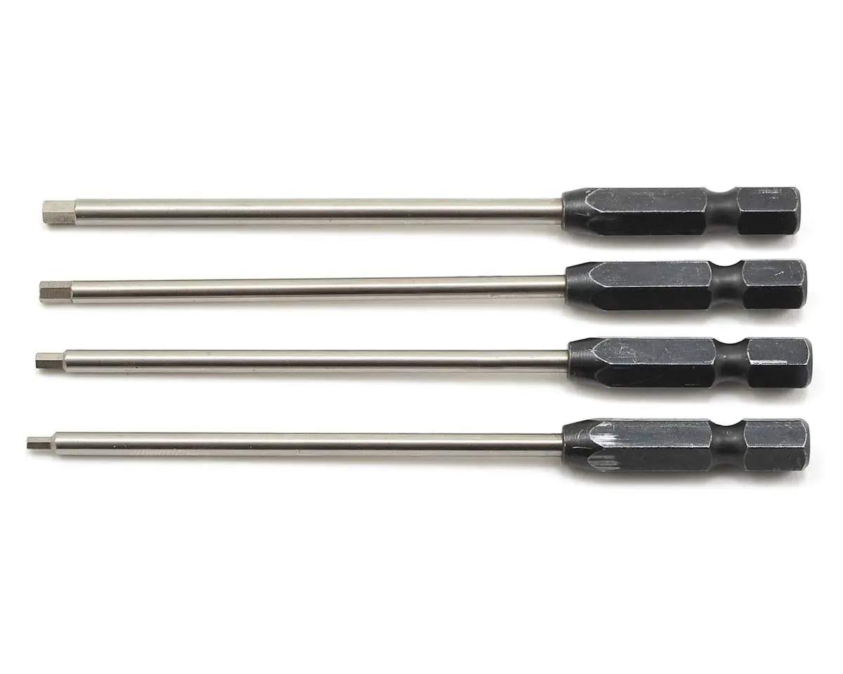 Protek Rc "Trutorque" Metric 1/4" Power Drill Tip Set (4) (1.5, 2.0, 2.5, 3.0Mm) 1