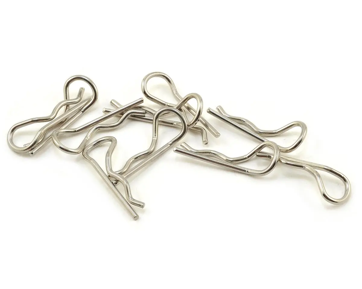 Protek Rc Standard Bent Body Clip (10) (1/10 Scale) Ptk-8704 1