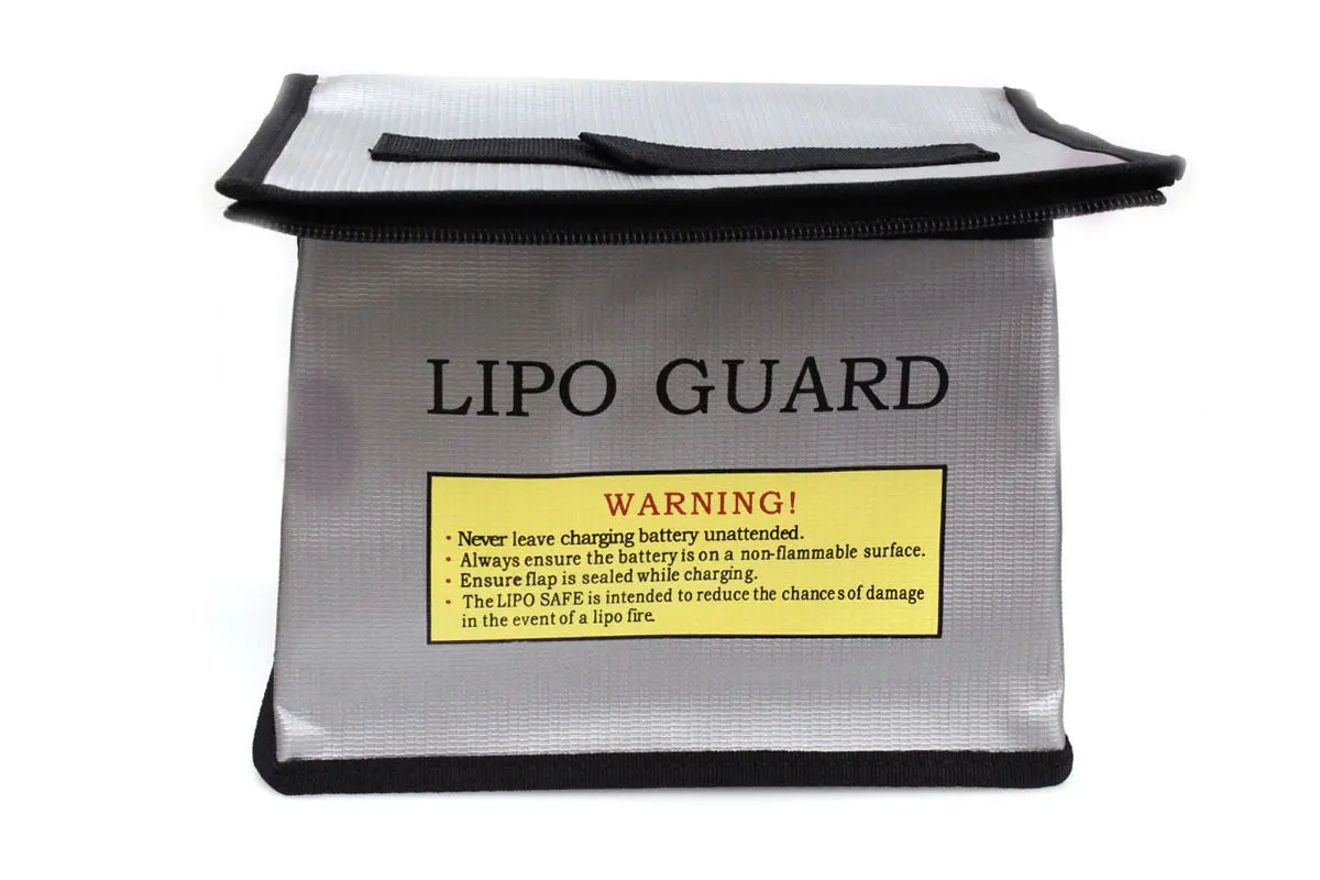 Racers Edge Lipo Battery Charging Safety Bag 215X145x165mm With Zipper Rce2105 1