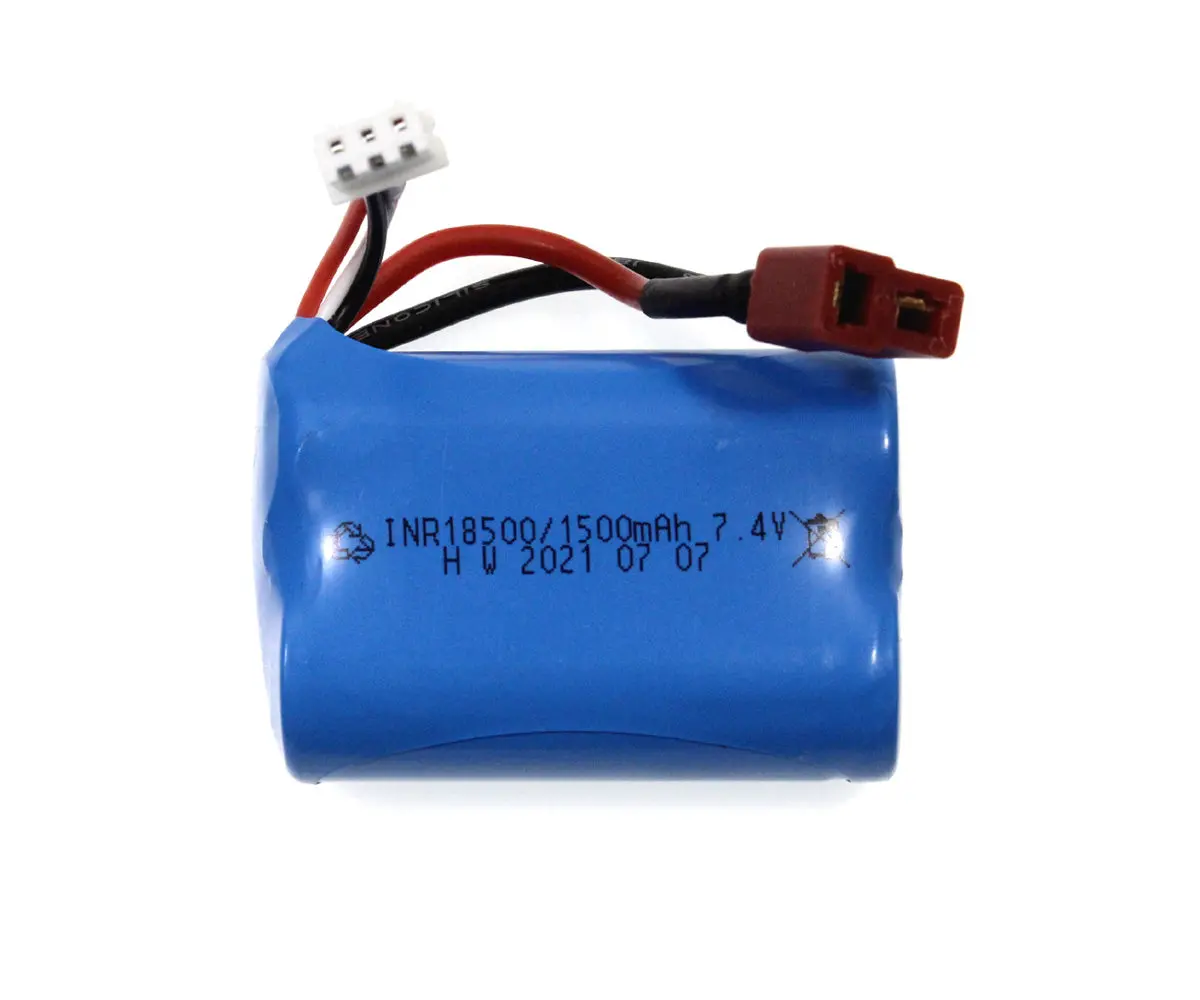 Racers Edge Li-Ion 7.4V 1500Mah Battery Pack (Type 18500) W/T-Plug For Rce6412 1