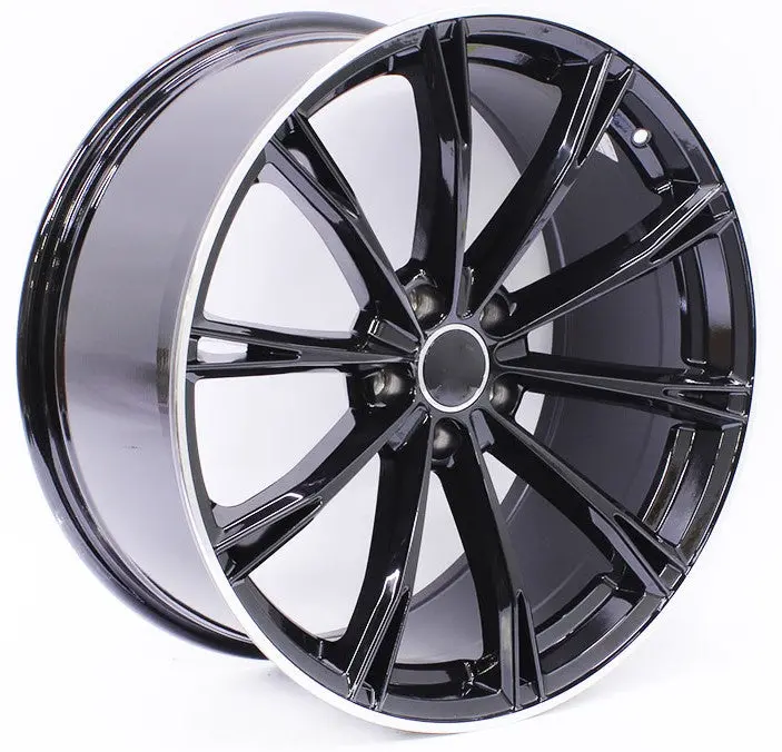 Replica For Audi A028 Black Polish 19*8.5 1