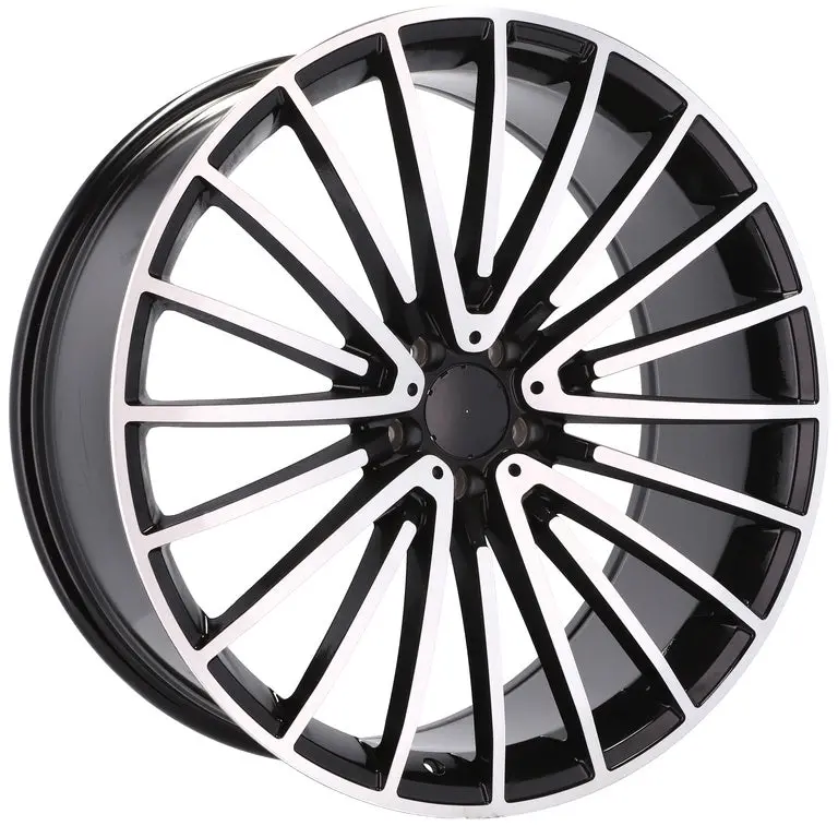 Replica For Mercedes 4612 Black Polish 20*8.5 1
