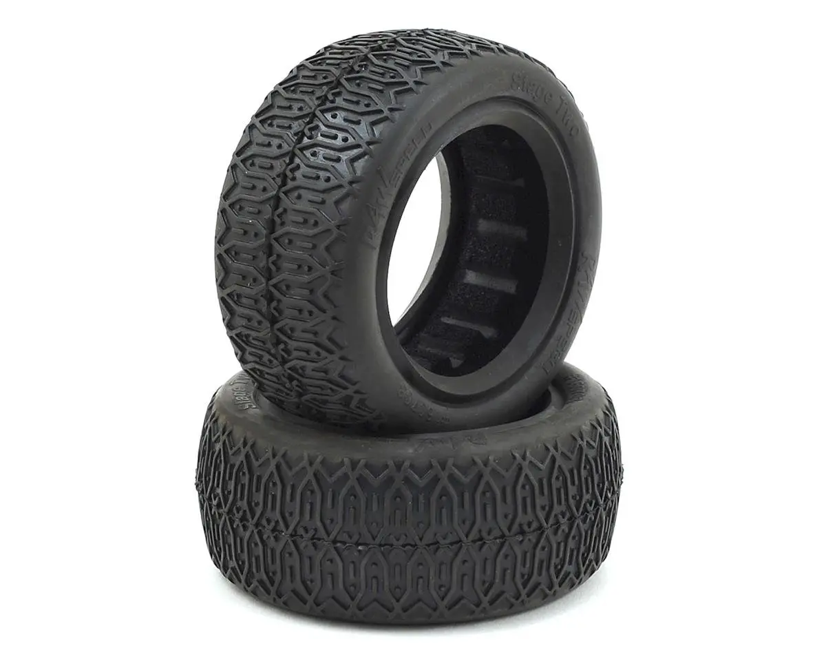 Raw Speed Rc Stage Two Front 4Wd Buggy Tires (2) 160703 1