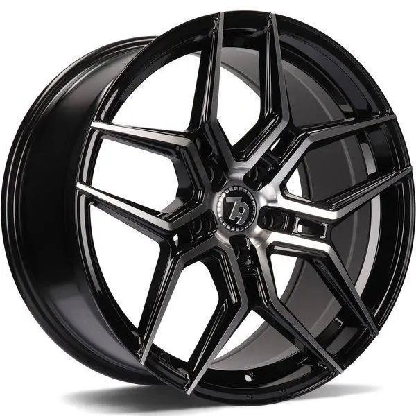 79Wheels Sv-B Gloss Black Polished Face 18*8 1