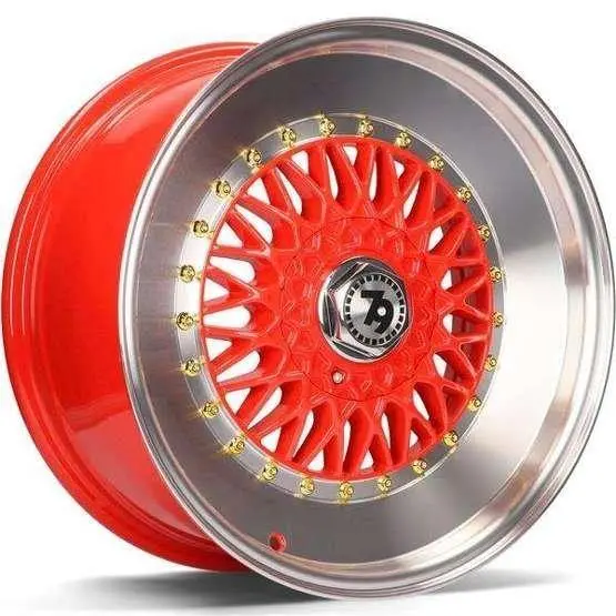 79Wheels Sv-F Red Polished Lip 16*7 1