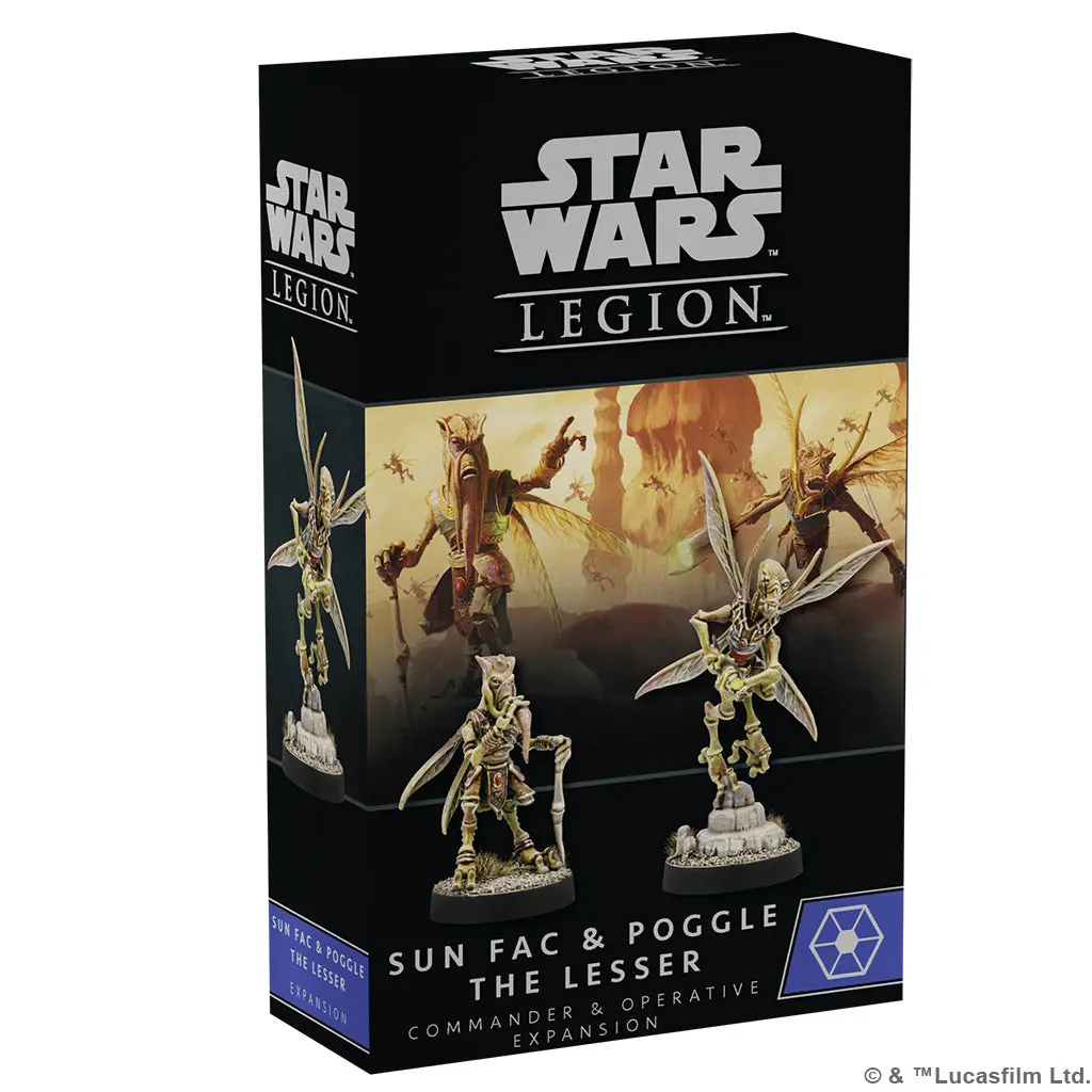 Star Wars: Legion - Sun Fac And Poggle The Lesser Operative And Commander Pack 1