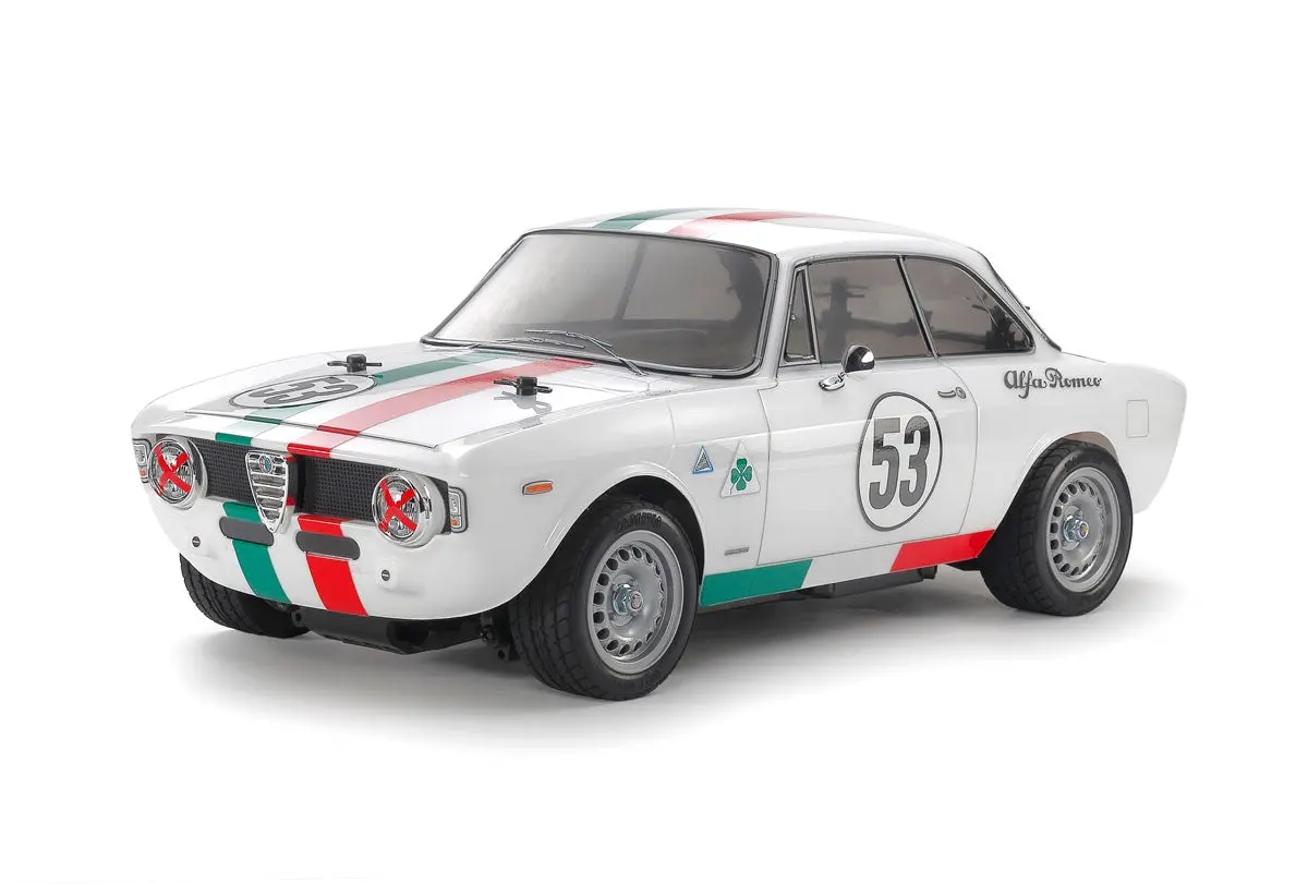 Tamiya Rc Alfa Romeo Giulia Sprint, Mb-01 Gta White Painted Body 47501 1