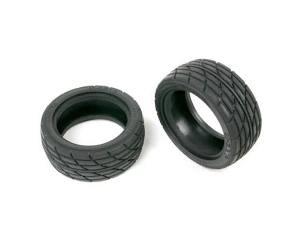 Tamiya 1/10 4Wd M-2 On-Road Tires (2) 53227 1