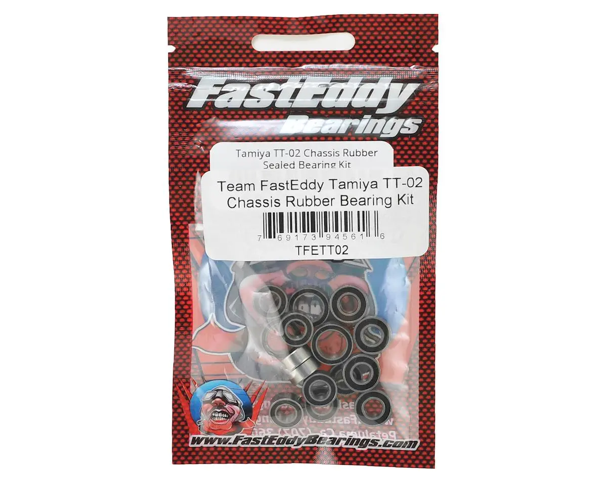 Fasteddy Tamiya Tt-02 Chassis Rubber Bearing Kit Tfe411 1