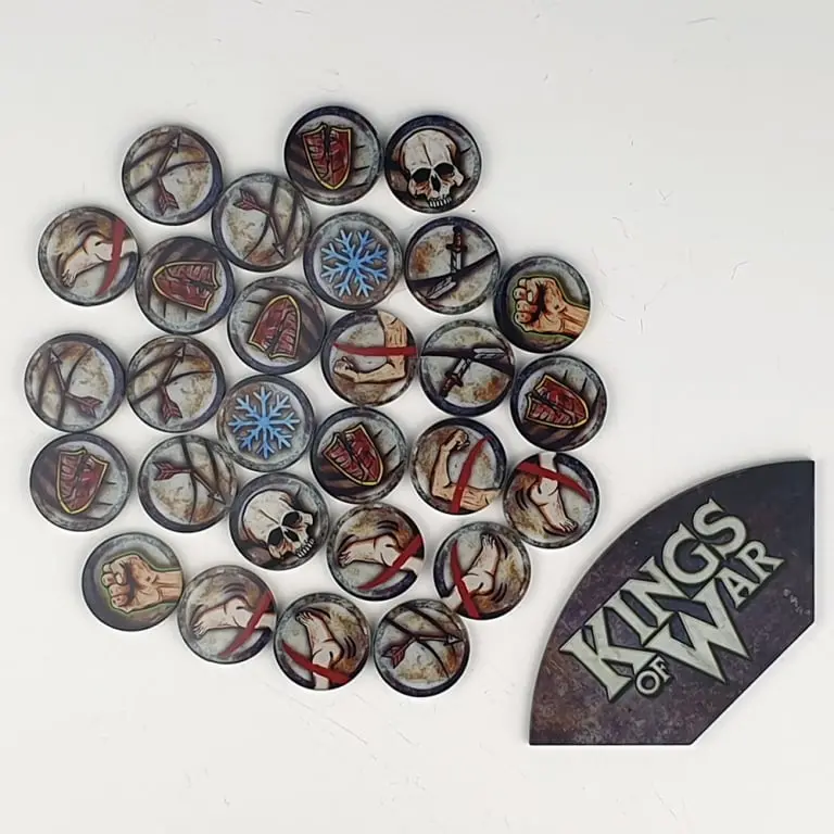 Kings Of War Game Token Set  & Arc Template Mgkwm108 1