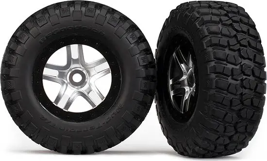 Tire & Wheel Assembled Sct Split-Spoke Beadlock Wheel Bfg Mud-Terrain  T/A Km2 Tires (2) (Front/Rear) 5975 1