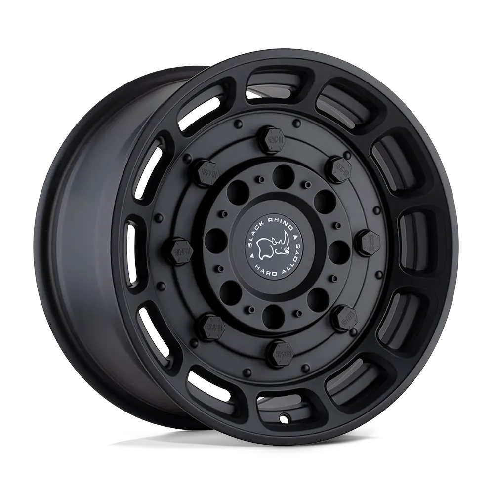 20X9.5 Matte Black 12Mm Black Rhino Wheel 1