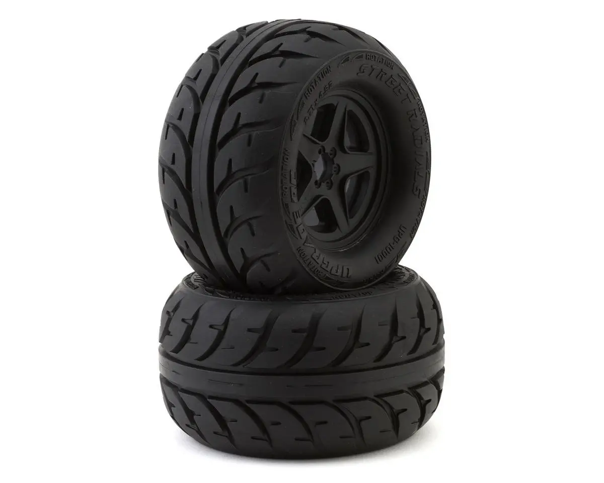 Upgrade Rc Street Radials 2.8" Pre-Mounted On-Road Tires W/5-Star Wheels (2) Upg-10001 1