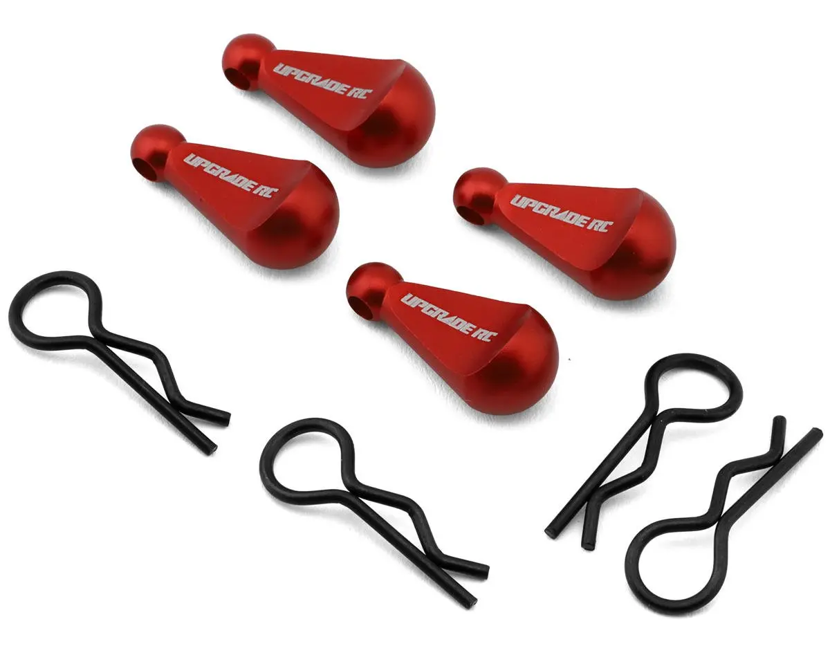 Upgrade Rc 1/10 Body Clips With Aluminum Pull Handles (4) 1