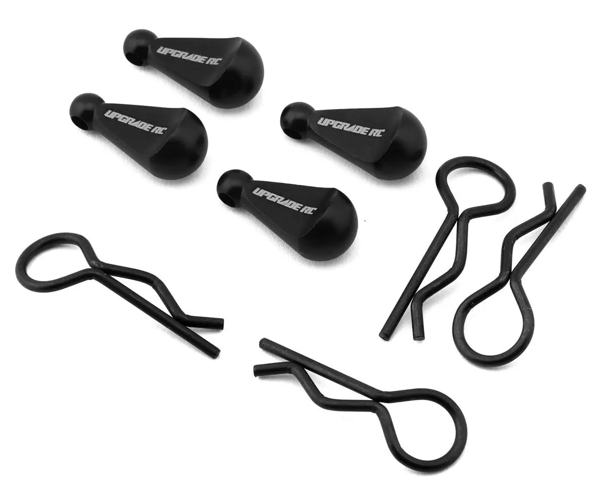 Upgrade Rc 1/8 Body Clips With Aluminum Pull Handles (4) 1