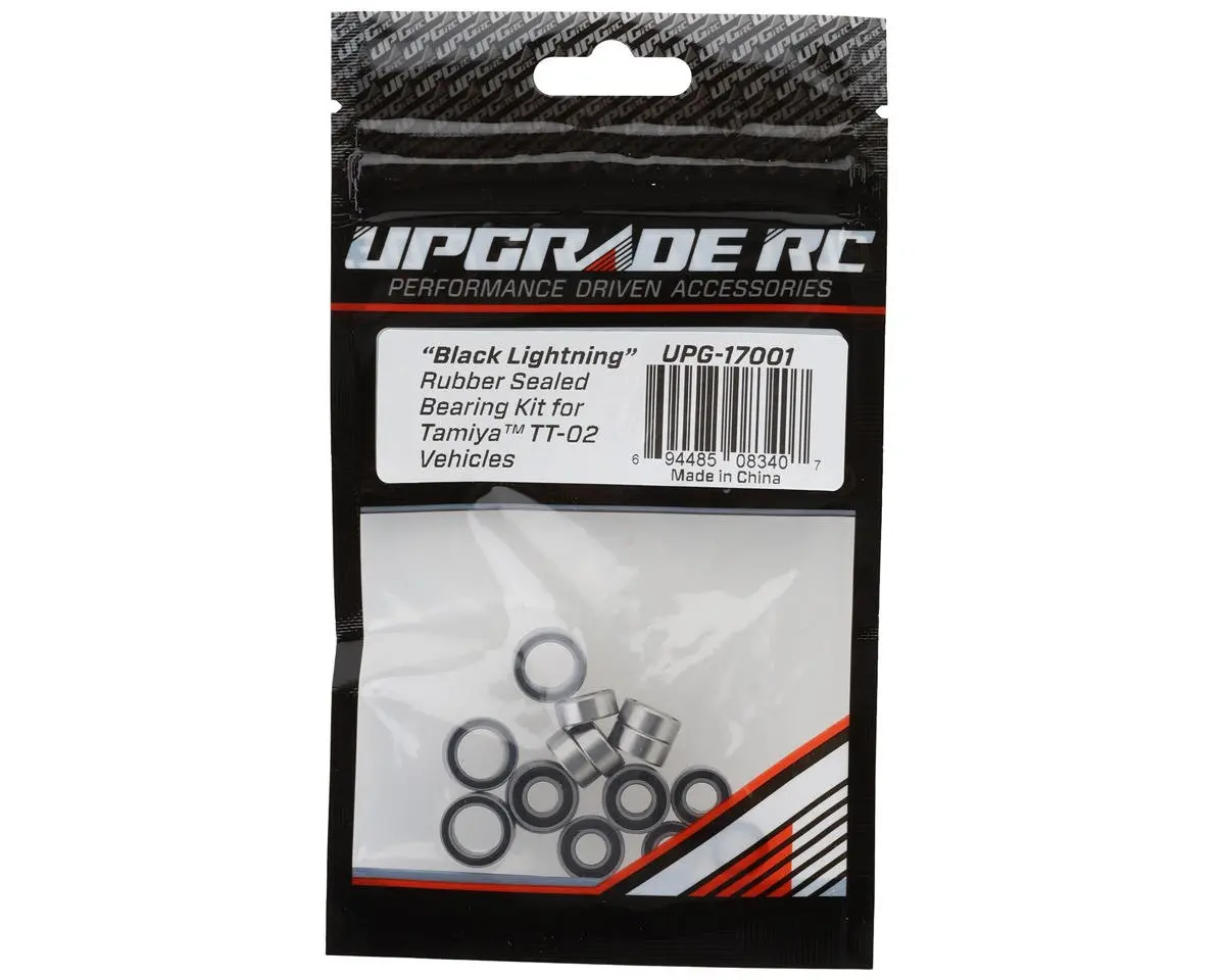 Upgrade Rc "Black Lightning" Rubber Sealed Bearing Kit For Tamiya™ Tt-02 Upg-17001 1
