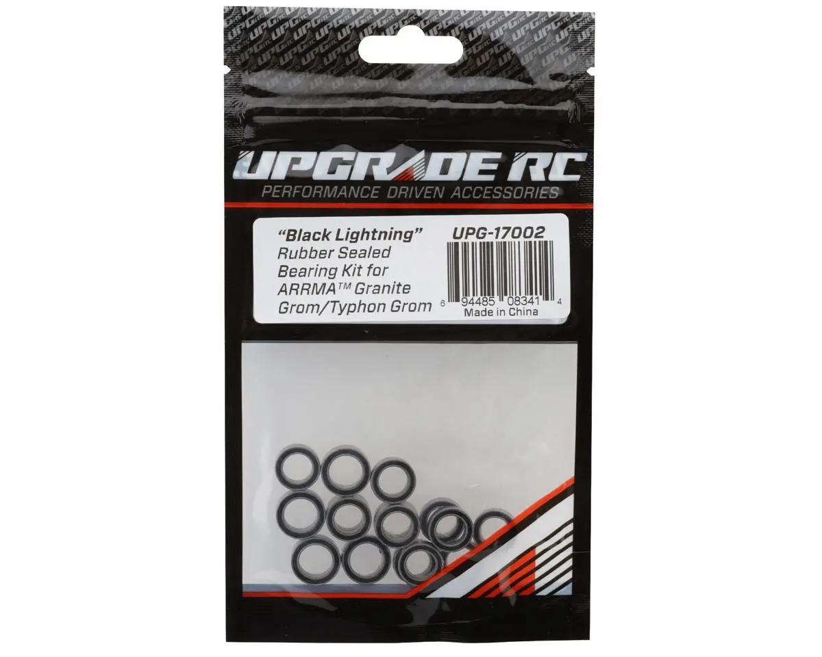 Upgrade Rc "Black Lightning" Rubber Sealed Bearing Kit For Arrma™ Granite Upg-17002 1