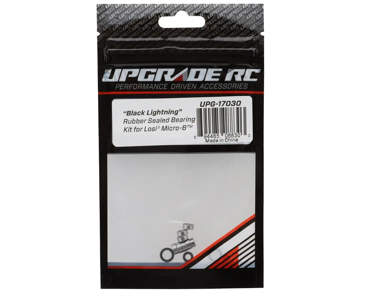 Upgrade Rc "Black Lightning" Rubber Sealed Bearing Kit For Losi® Micro-B™ Upg-17030 1