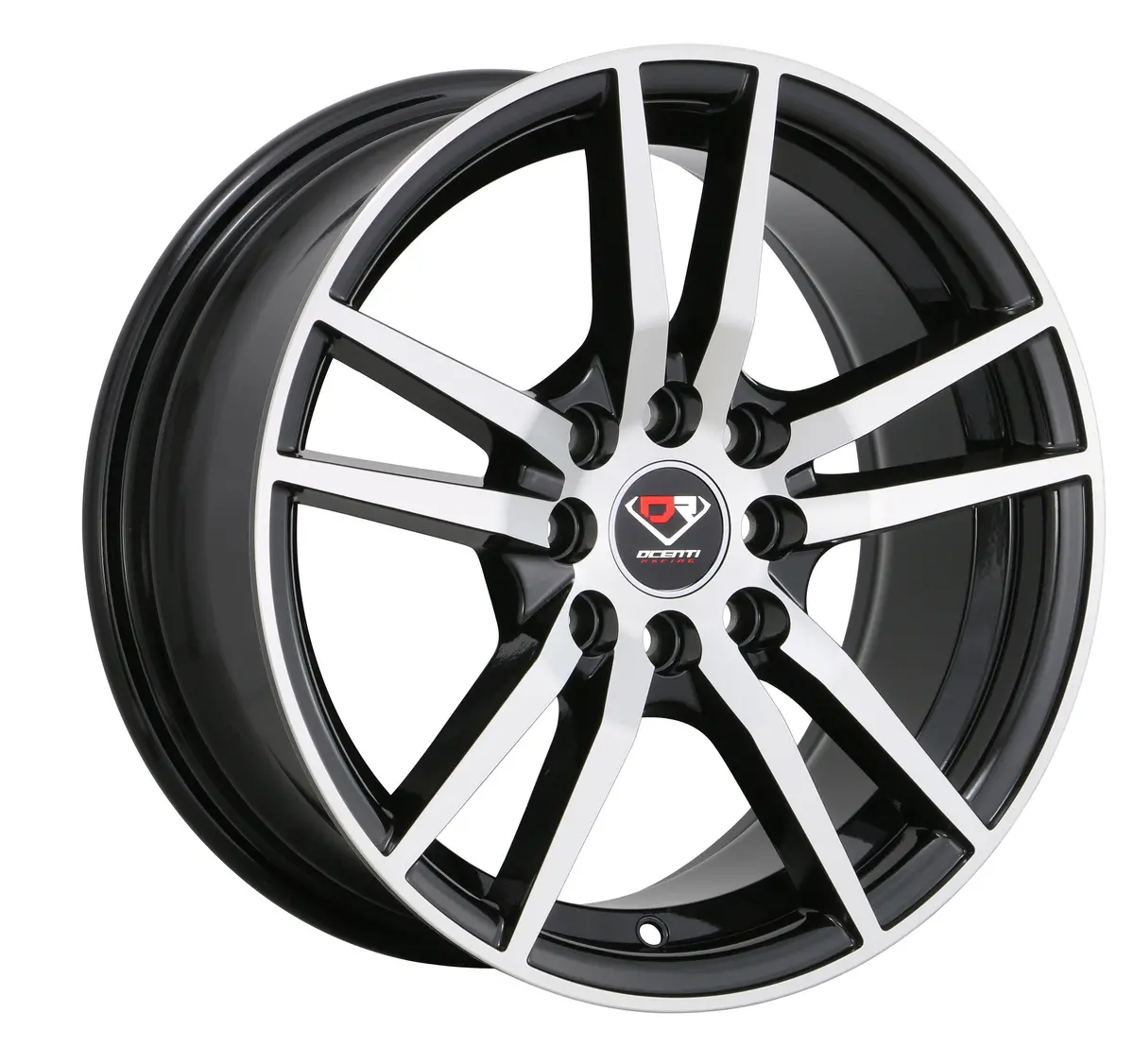 Dcenti Racing Vw20 Black Polished 15*6,5 1