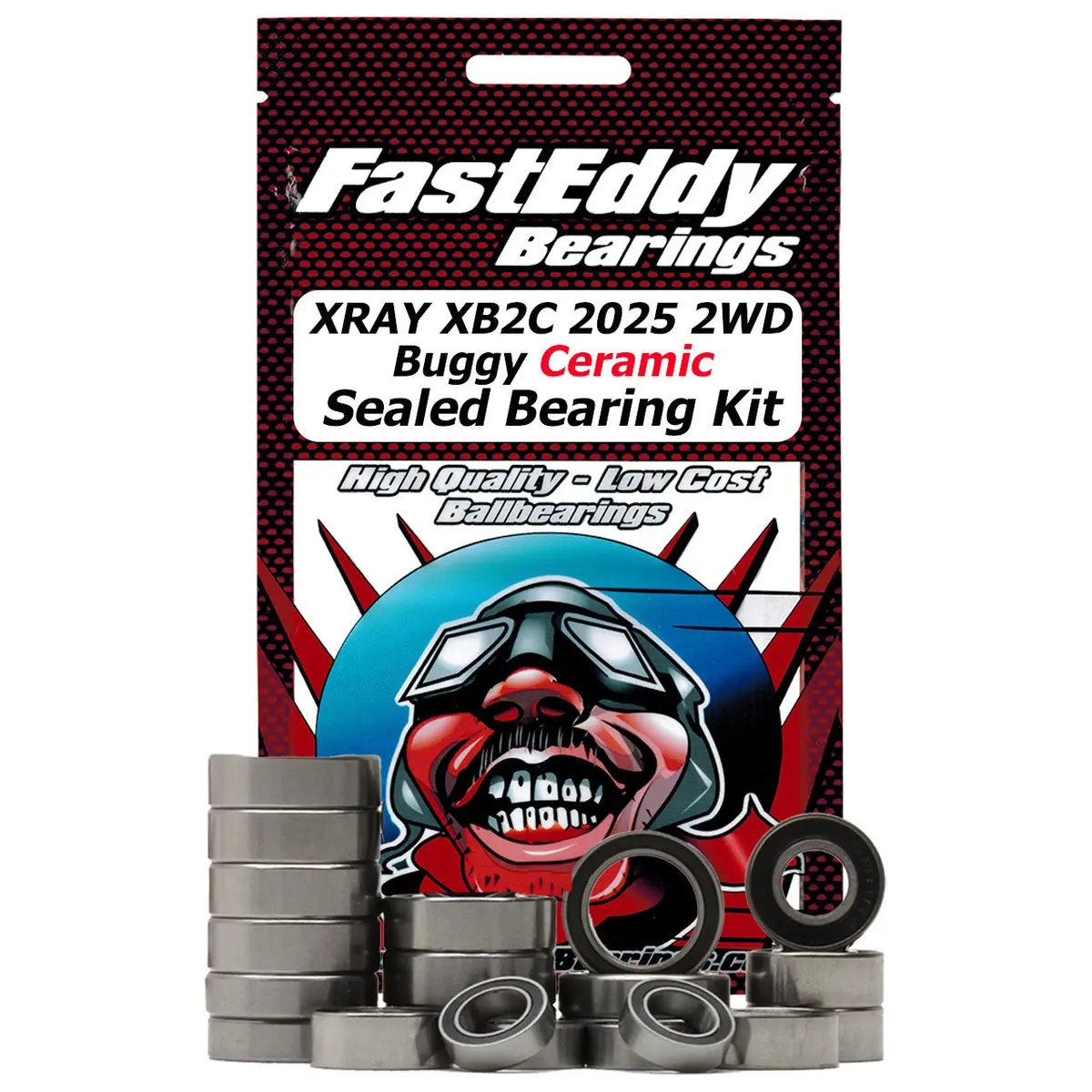 Fasteddy Xray Xb2c 2025 2Wd Buggy Ceramic Sealed Bearing Kit Tfe9537 1