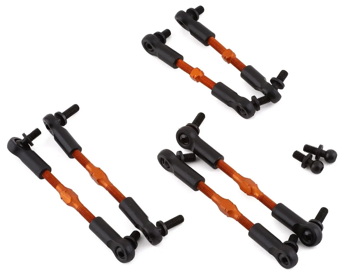 Yeah Racing Hpi Rs4 Aluminum Linkage Set (Orange) (6) Rss3-012Or 1