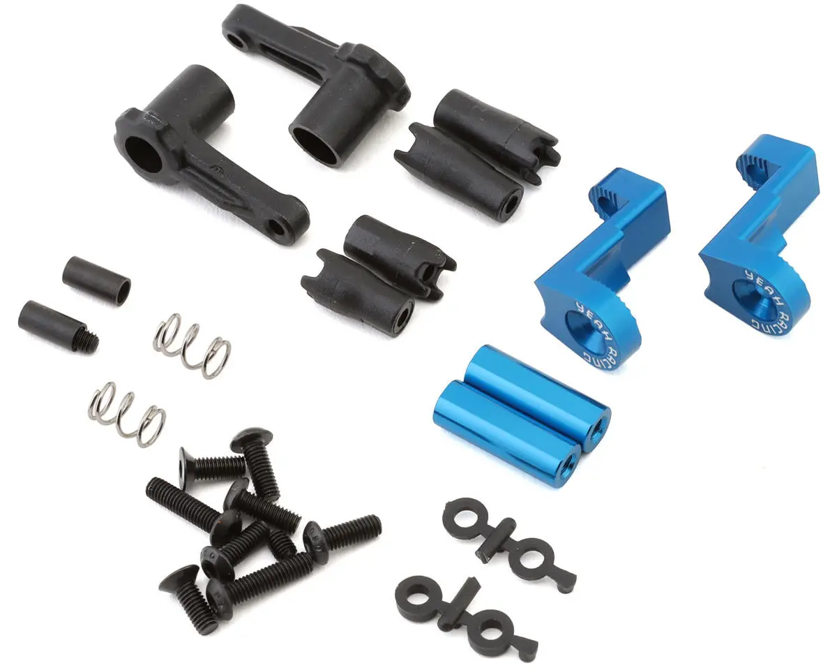 Yeah Racing Tamiya Tt-02 Aluminum Battery Holder Tabs Set (Blue) 1