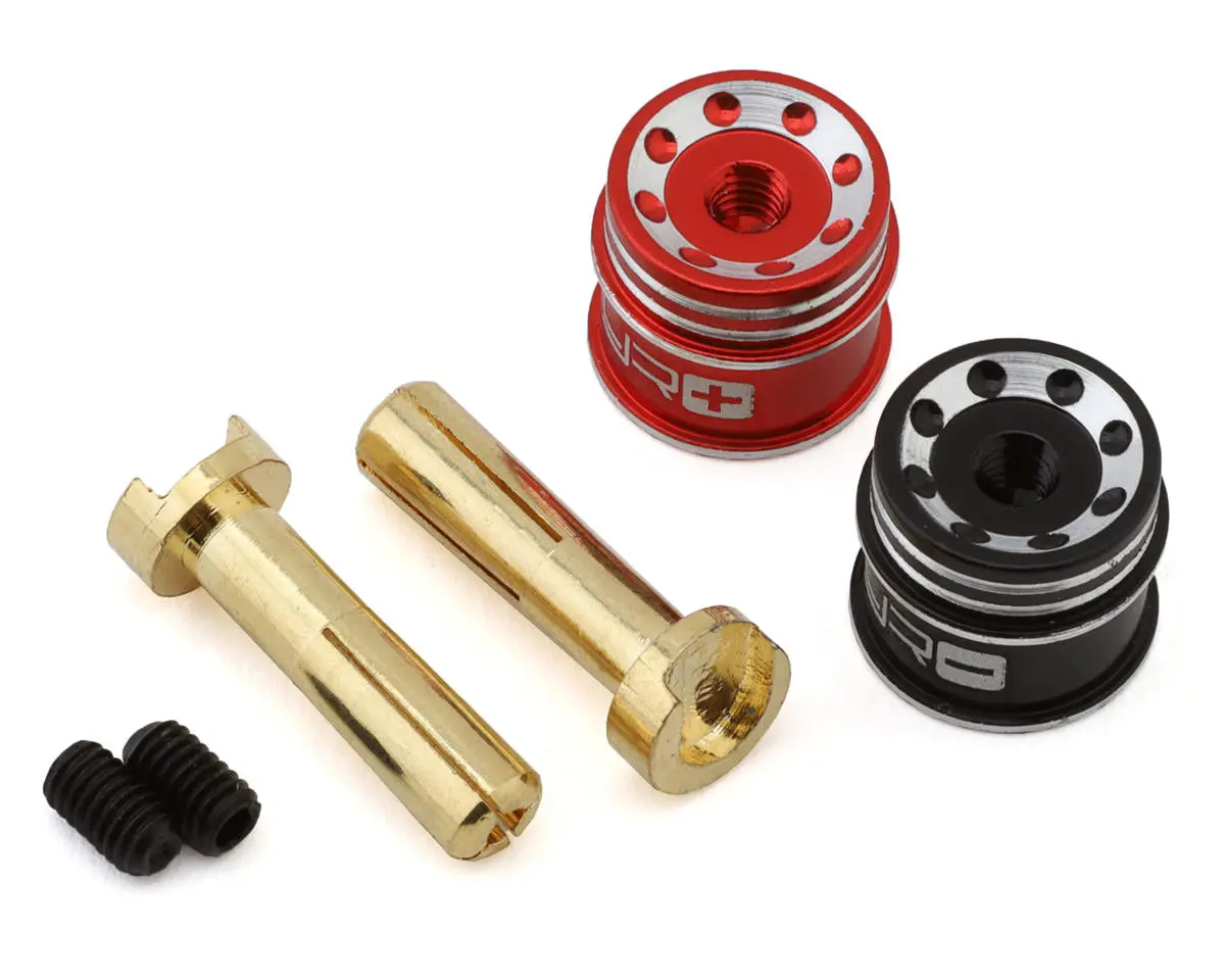 Yeah Racing Aluminum Grips 4Mm Bullet Plug Wpt-0159 1