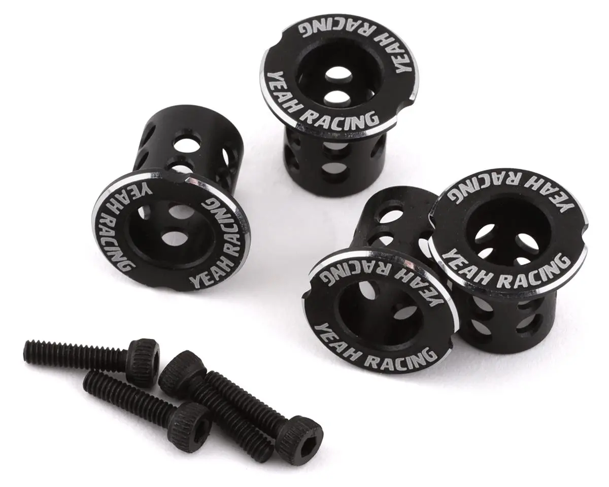 Yeah Racing 6Mm Aluminum Adjustable Body Mounts (Black) (4) Yea-Ya-0530Bk 1