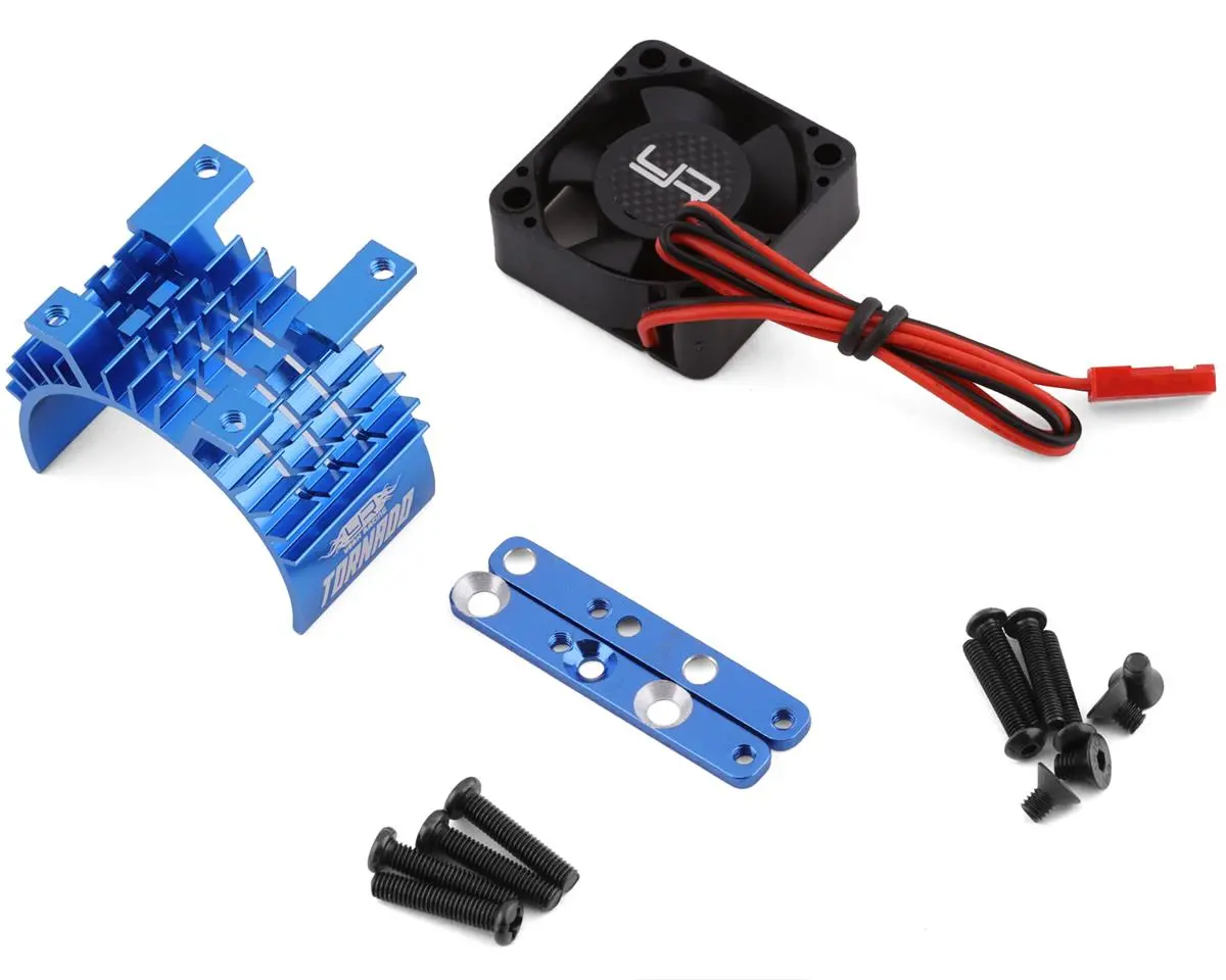 Yeah Racing Aluminium 540 & 550 Motor Heat Sink W/Tornado High Speed Fan Blue Ya-0653Bu 1