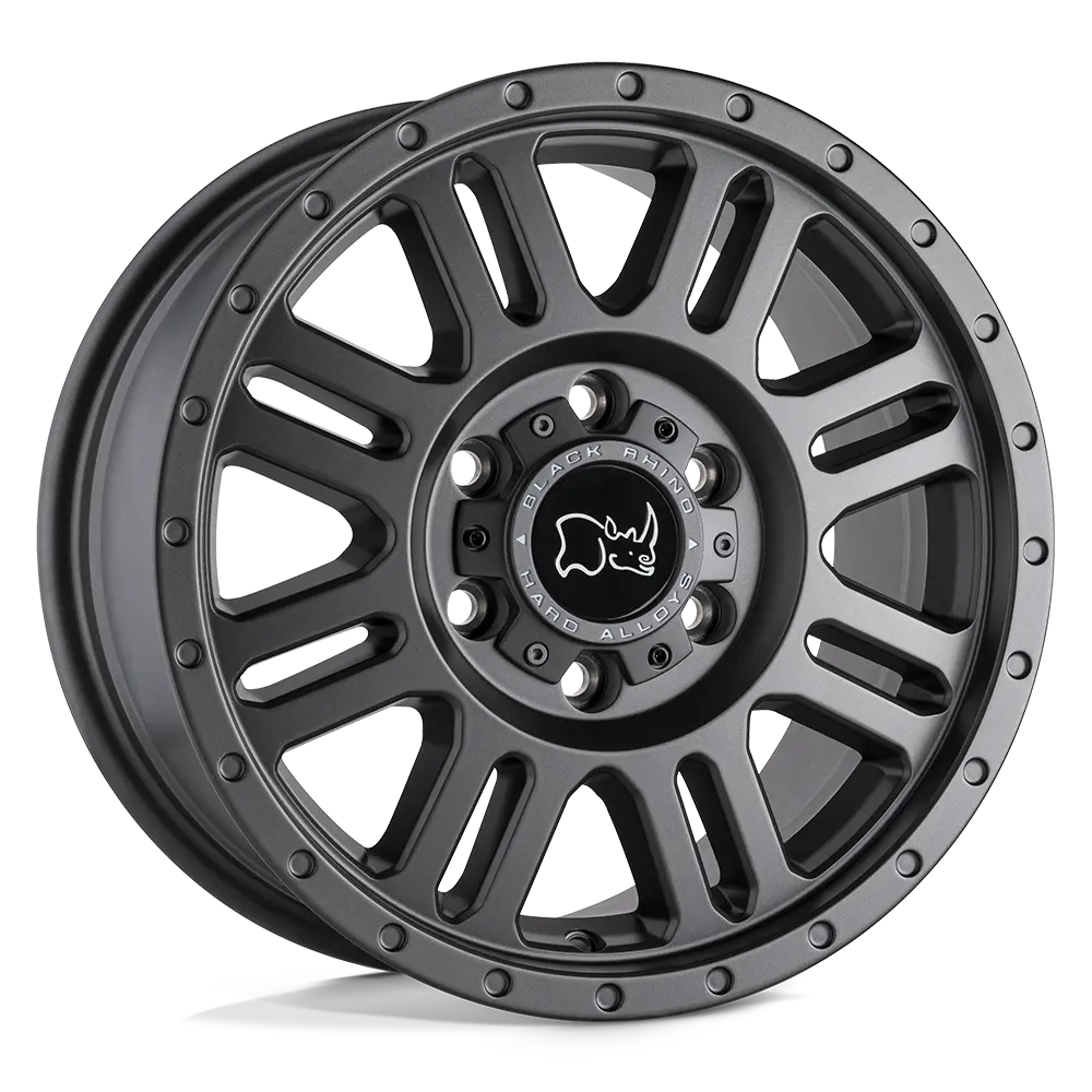 17X8 Matte Gunmetal 45Mm Black Rhino Wheel 1